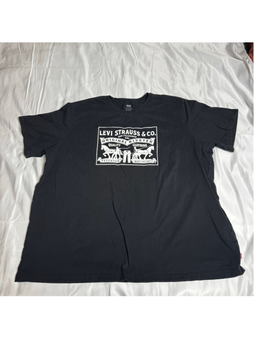 Men's Levi's Graphic T-Shirt Black White 3XL